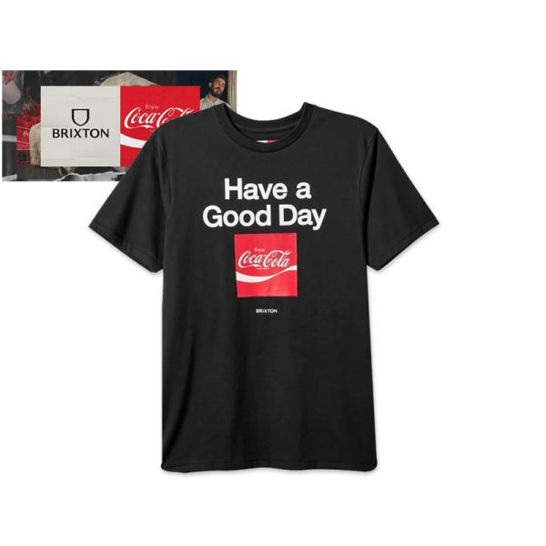 BRIXTON×COCA-COLA ブリクストン×コカ・コーラ GOOD DAY SS T-SHIRTS BLACK Tシャツ ブラック 20911