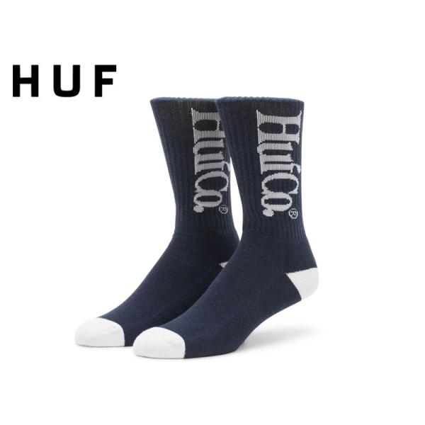 HUF ハフ CO CREW SOCKS BLUE クルーソックス ブルー 20945