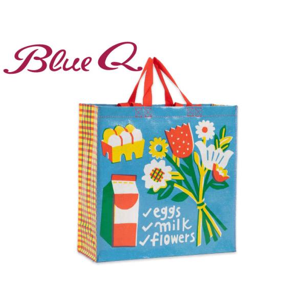 Blue Q ブルーキュー EGGS. MILK. FLOWERS. SHOPPER ショッピングバッグ 20966