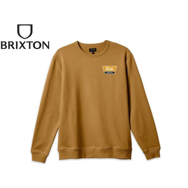 BRIXTON ブリクストン LINWOOD CREW GOLDEN BROWN クルーネック ゴールデンブラウン 21383
