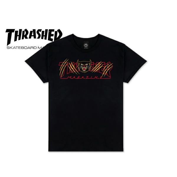 THRASHER スラッシャー GATO T-SHIRT BLACK Tシャツ ガトー ブラック 21491