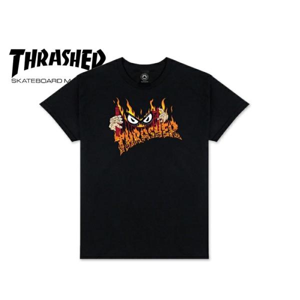 THRASHER スラッシャー SUCKA FREE BY NECKFACE T-SHIRT BLACK Tシャツ ネックフェイス ブラック 21492