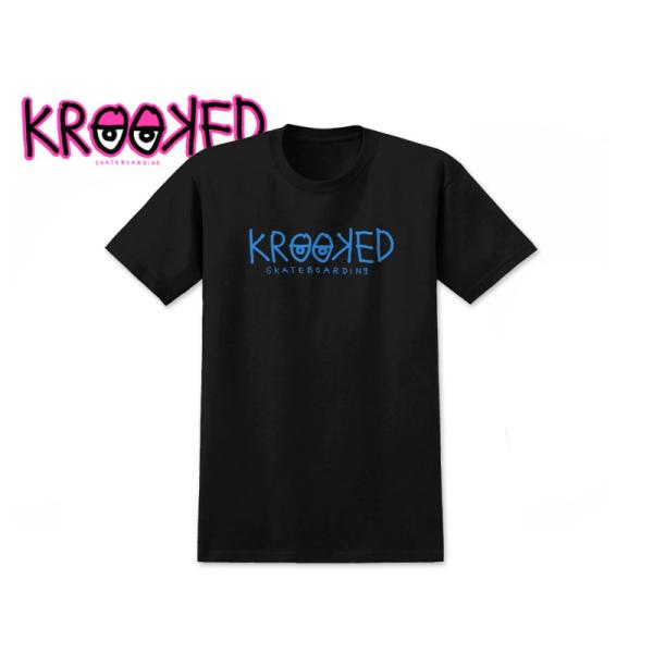 KROOKED クルキッド EYES T-SHIRTS BLACK Tシャツ ブラック 21662