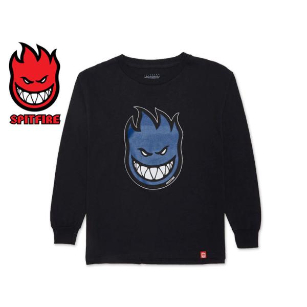 SPITFIRE スピットファイヤー BIGHEAD FILL LONG SLEEVE BLACK/NAVY ロングスリーブ ブラック/ネイビー 21692