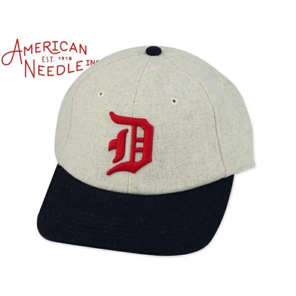 AMERICAN NEEDLE アメリカンニードル ARHCIVE LEGEND CAP-DETROIT WOLVERINES IVORY/NAVY デトロイト・ウルバリンズ キャップ アイボリー/ネイビー 22121　爆買
