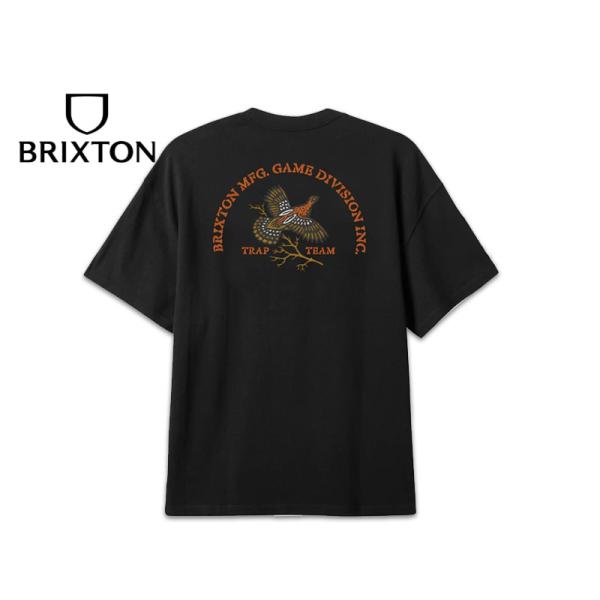 BRIXTON ブリクストン GAME DIVISION T-SHIRTS BLACK Tシャツ ブラック 22184