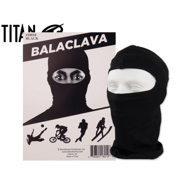 TITANDONNA タイタンドナBALACLAVA（NINJA MASK) BLACK バラクラバ 忍者マスク ブラック 22192