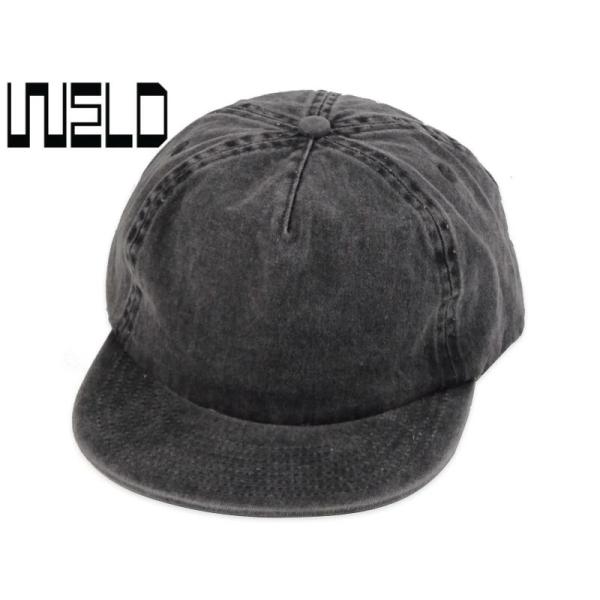 WELD ウェルド WASHED COTTON FIELD TRIP CAP VINTAGE BLACK WASHED ウォッシュド コットンキャップ ビンテージ ブラック ウォッシュド 22377