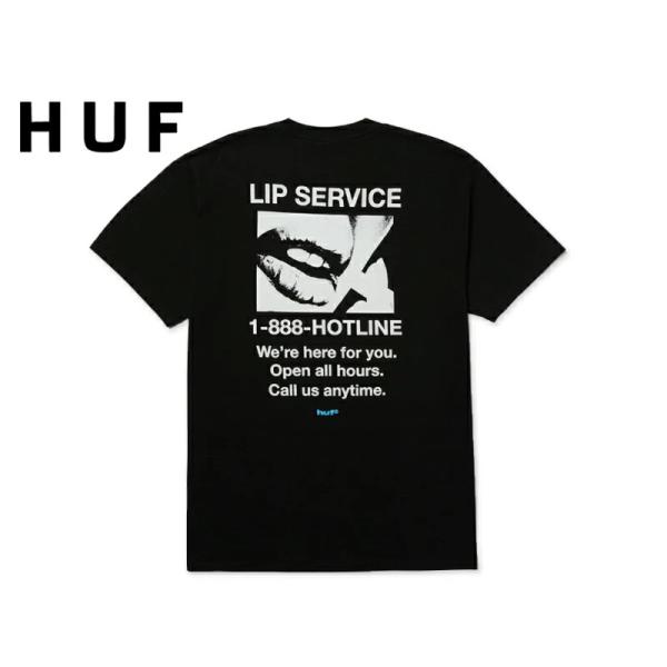 HUF ハフ HOTLINE T-SHIRTS BLACK ホットライン Tシャツ ブラック 22571