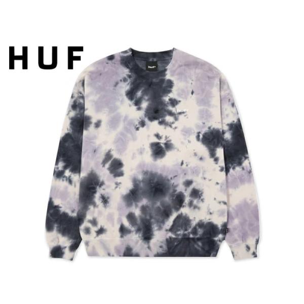 HUF ハフ TIE DYE 89 LOGO CREWNECK NAVY クルーネック ネイビー 22628