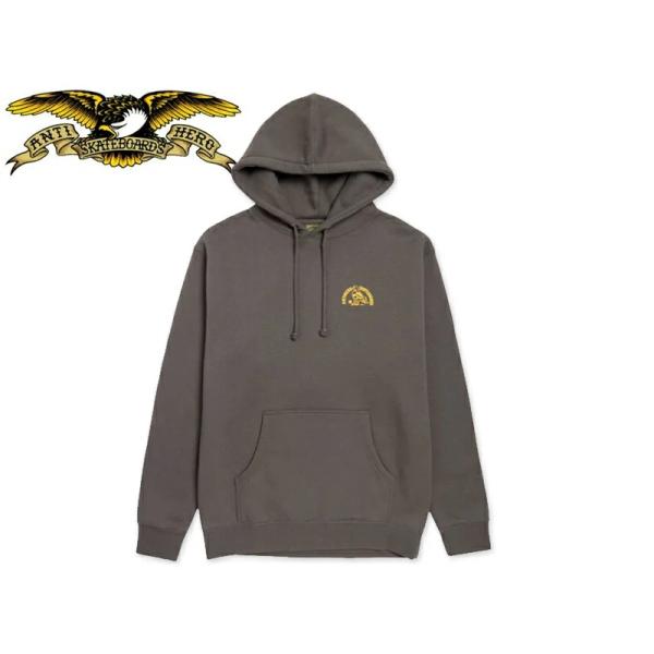 ANTIHERO アンタイヒーロー CLUBHOUSE HOODIE CHARCOAL クラブハウス フーディー チャコール 22650