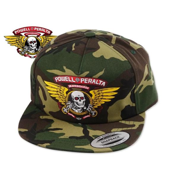 POWELL PERALTA パウエル・ペラルタ WINGED RIPPER CAP CAMO ウィングリッパー キャップ カモ 22671