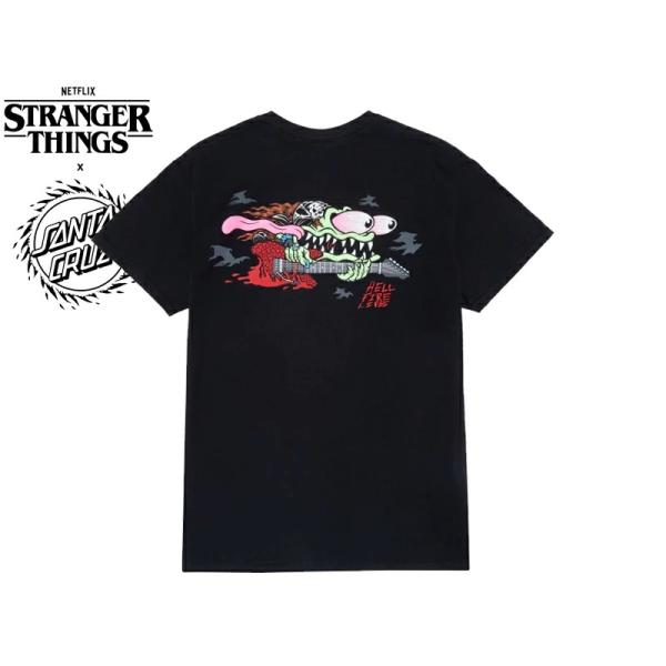 SANTA CRUZ×STRANGER THINGS サンタクルーズ×ストレンジャー・シングス EDDIE SLASHER BLACK T-SHIRTS エディ・スラッシャー Tシャツ ブラック 22730