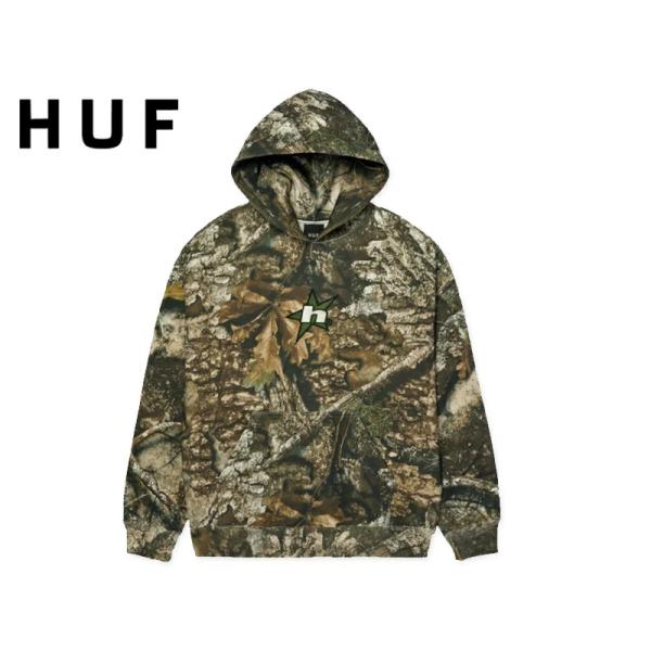 HUF ハフ HUF X REALTREE HEAVYWEIGHT HOODIE REAL TREE ヘヴィーウェイト フーディー リアルツリー 22799