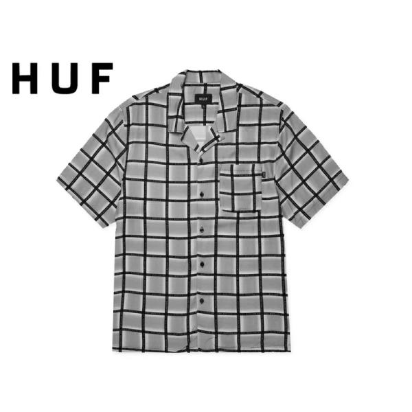 HUF ハフ FLYNN RESORT SHIRT BLACK リゾートシャツ ブラック 22804