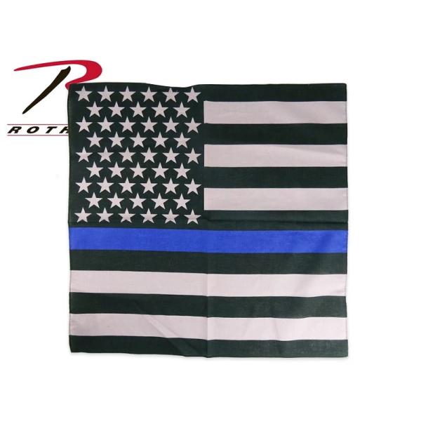 ROTHCO ロスコ THIN BLUE LINE FLAG BANDANA ブルーライン バンダナ 22853