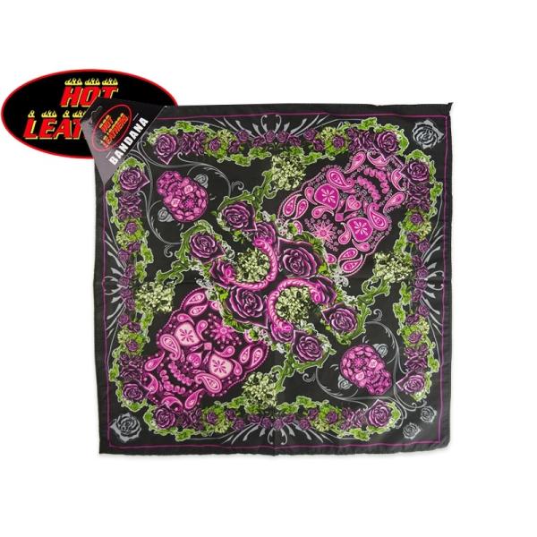 HOT LEATHERS ホットレザー ORIGINAL DESIGN BANDANA PAISLEY SKULL オリジナル バンダナ ペイズリースカル 22862