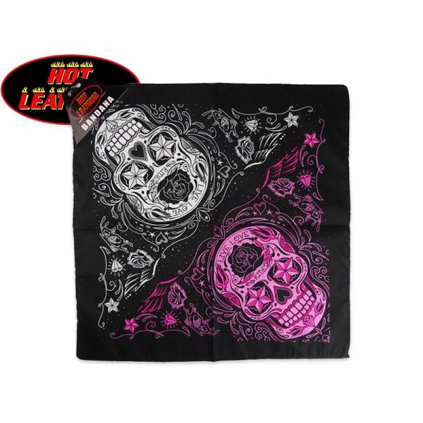 HOT LEATHERS ホットレザー ORIGINAL DESIGN BANDANA SUGAR SKULL オリジナル バンダナ シュガースカル 22862