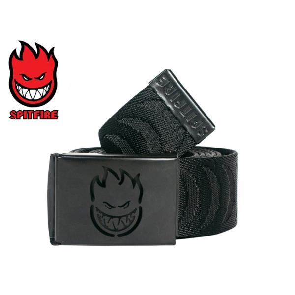 SPITFIRE スピットファイア CUTOUT CESCENT JAQUARD BELT BLACK/BLACK ベルト ブラック/ブラック 22888