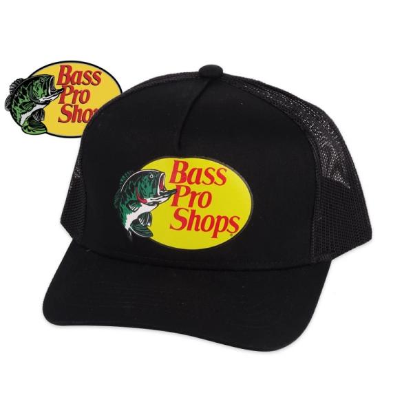 Bass Pro Shops バスプロショップス MESH TRUCKER CAP BLACK メッシュ