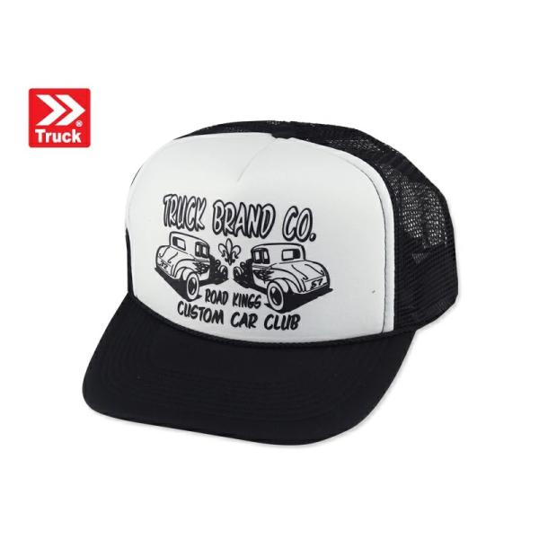 TRUCK BRAND トラックブランド CAR CLUB #UX4 メッシュキャップ カークラブ ブラック/ホワイト 8730 22925