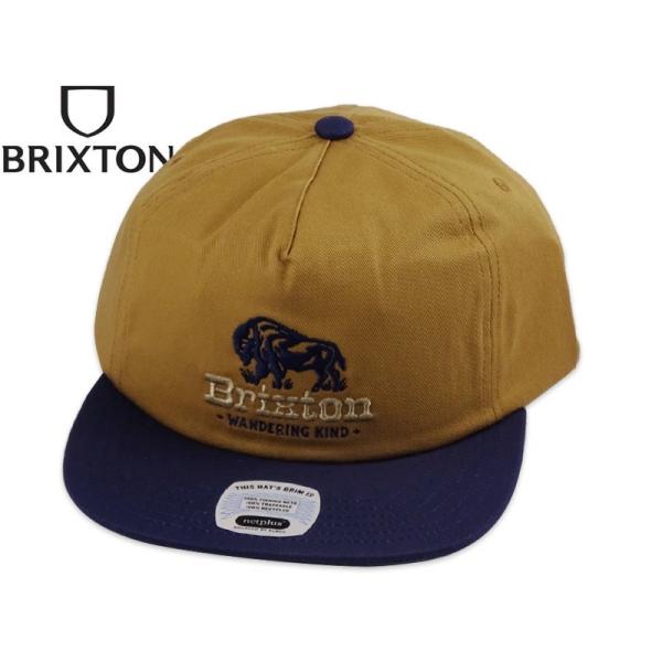 BRIXTON ブリクストン DRIFTER NETPLUS SNAPBACK BROWN/NAVY スナップバックキャップ ブラウン/ネイビー 22951