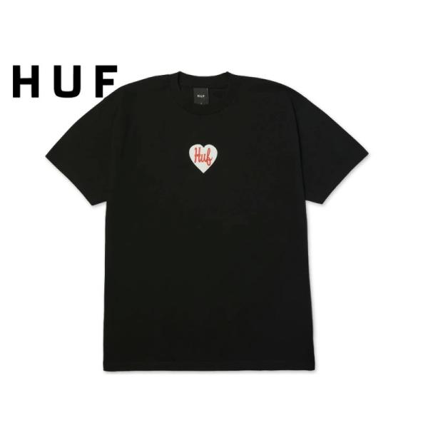HUF ハフ PLASTIC HEART T-SHIRT BLACK プラスチックハート Tシャツ ブラック 22978