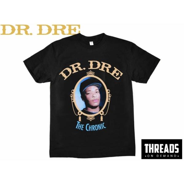 THREADS ON DEMAND スレッドオンデマンド DRE THE CHRONIC T-SHIRTS BLACK ドクタードレー クロニック Tシャツ ブラック 22136　23008