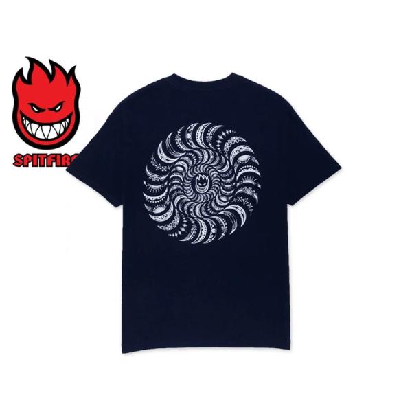 SPITFIRE スピットファイヤー CLASSIC SWIRL PAISLEY T-SHIRT NAVY ペイズリー Tシャツ ネイビー 23022