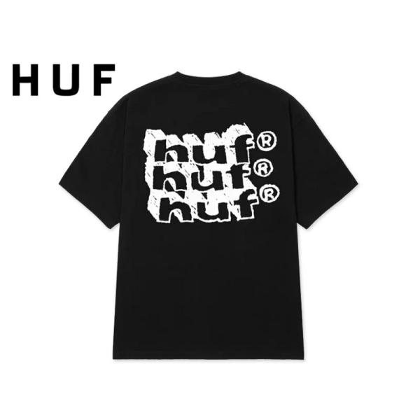 HUF ハフ HAND STACKED T-SHIRTS BLACK Tシャツ ブラック 23061
