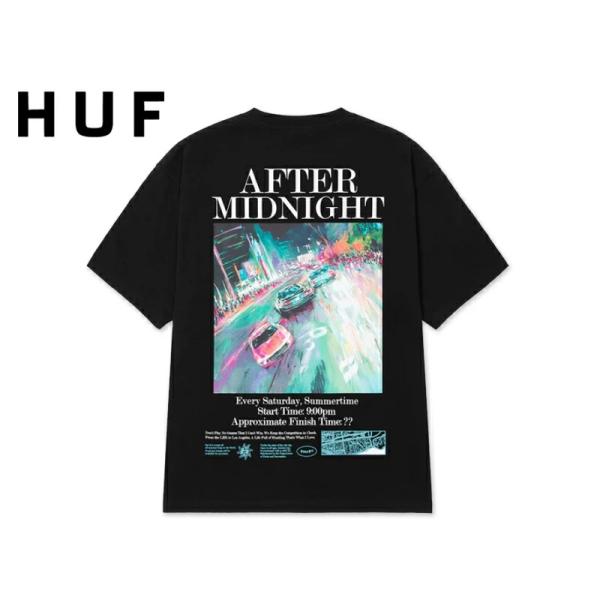 HUF ハフ AFTER MIDNIGHT T-SHIRTS BLACK Tシャツ ブラック 23064