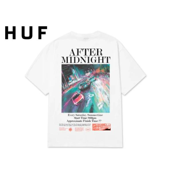 HUF ハフ AFTER MIDNIGHT T-SHIRTS WHITE Tシャツ ホワイト 23064