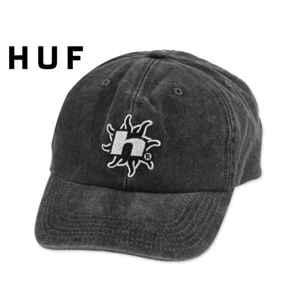 HUF ハフ SOL DENIM 6 PANEL CV WASHED CAP WASHED BLACK デニム キャップ ウォッシュイドブラック 23070