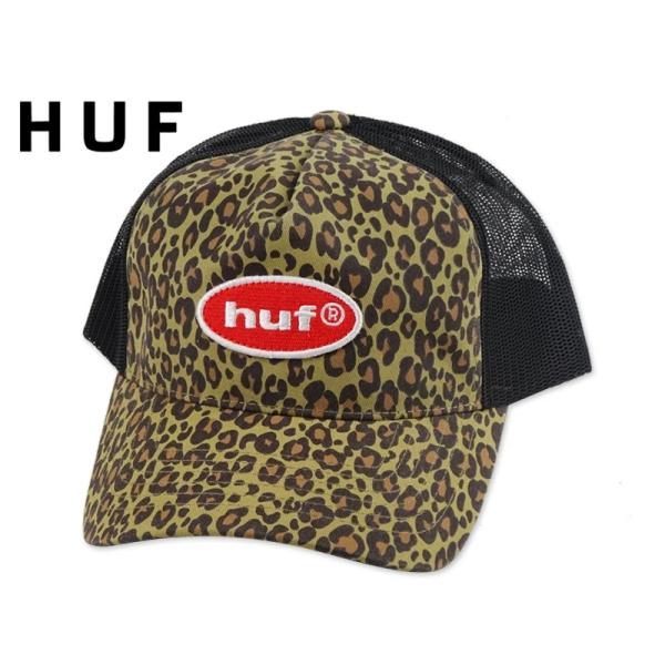 HUF ハフ SAFARI TRUCKER CAP LEOPARD サファリ メッシュキャップ レオパード 23071