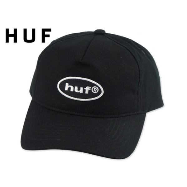 HUF ハフ 89 OVAL 5PANEL CAP BLACK メッシュキャップ ブラック 23074 23201