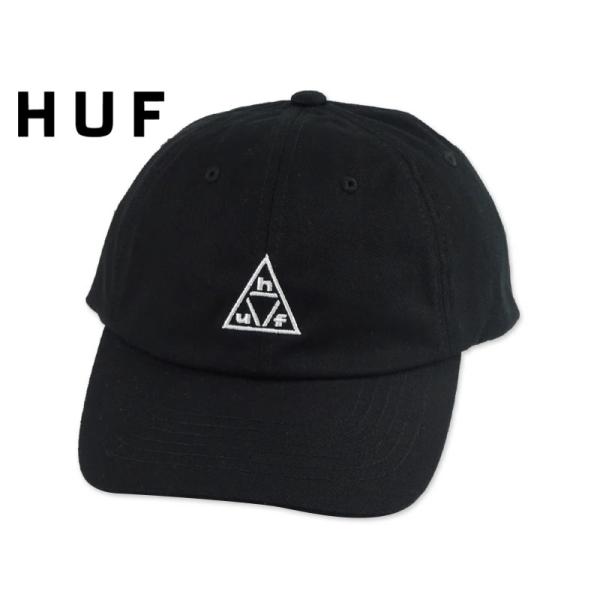 HUF ハフ 89 TT LOGO 6 PANEL CV CAP BLACK キャップ ブラック 23077