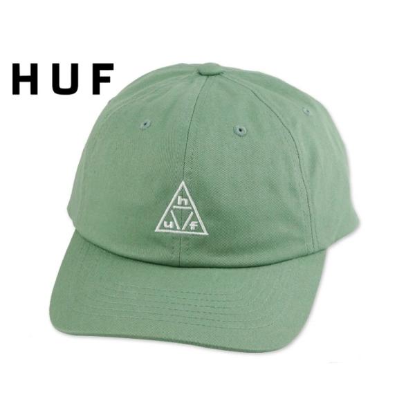 HUF ハフ 89 TT LOGO 6 PANEL CV CAP SAGE/WHITE キャップ セージ/ホワイト 23077