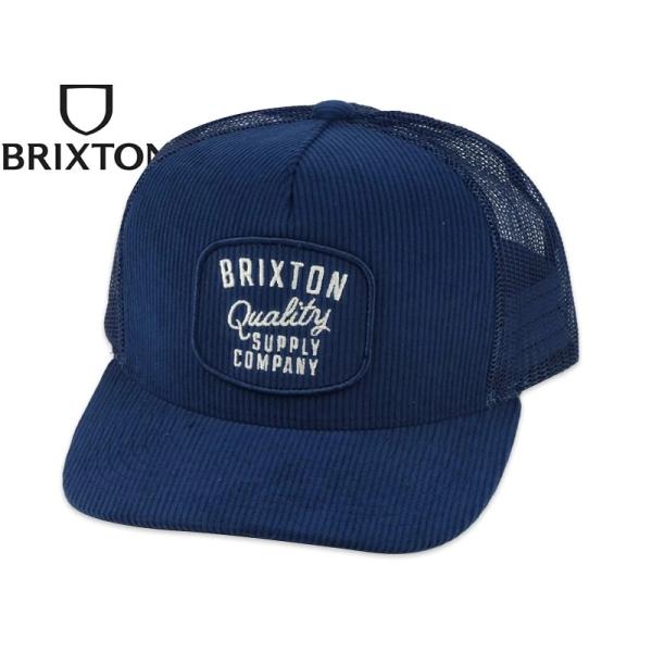 BRIXTON ブリクストン HUBAL C NP MP TRUCKER CAP DARK NAVY CORDUROY フバル メッシュキャップ ダークネイビーコーディロイ 23087