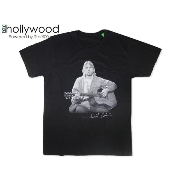 NIRVANA ニルヴァーナ KURT COBAIN GUITAR LIVE T-SHIRTS BLACK カートコバーン ギターライブ Tシャツ ブラック 23106