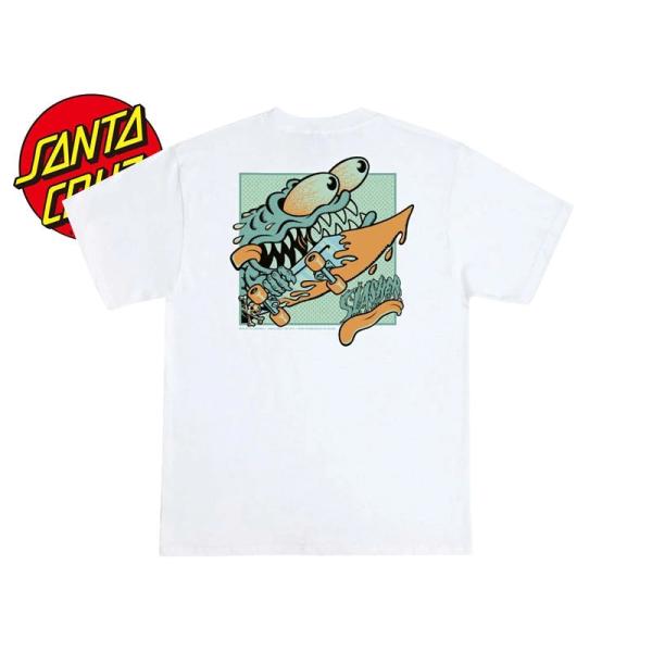 SANTA CRUZ サンタクルーズ MEEK SLASHER BOX MIDWEIGHT T SHIRT WHITE ミークスラッシャー Tシャツ ホワイト 23128