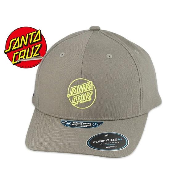 SANTA CRUZ サンタクルーズ OPUS DOT SNAPBACK STRUCTURED CAP GREY/YELLOW スナップバック グレー/イエロー 23135