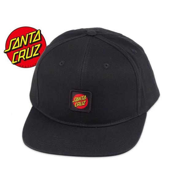 SANTA CRUZ サンタクルーズ CRUZ LABEL SNAPBACK STRUCTURED CAP BLACK スナップバック ブラック 23138