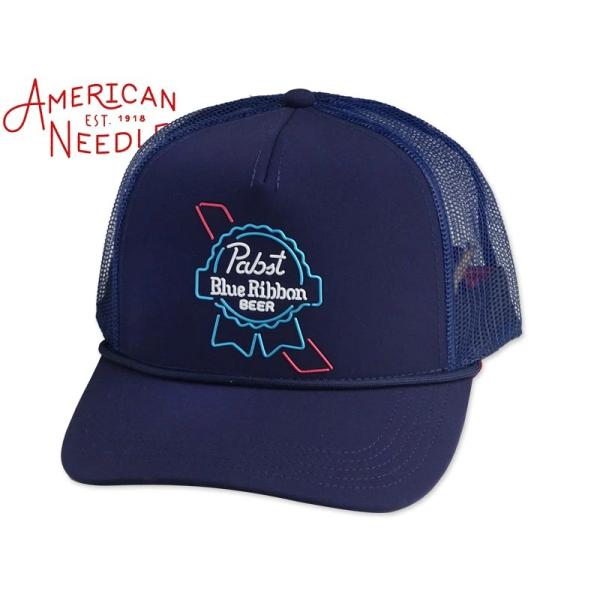 AMERICAN NEEDLE アメリカンニードル FREMONT MESH CAP PABST BLUE RIBBON NAVY メッシュキャップ パブストブルーリボン ネイビー 23142