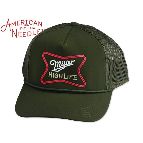 AMERICAN NEEDLE アメリカンニードル FREMONT MESH CAP MILLER HIGH LIFE DARK EMERALD メッシュキャップ ミラー ダークエメラルド 23142