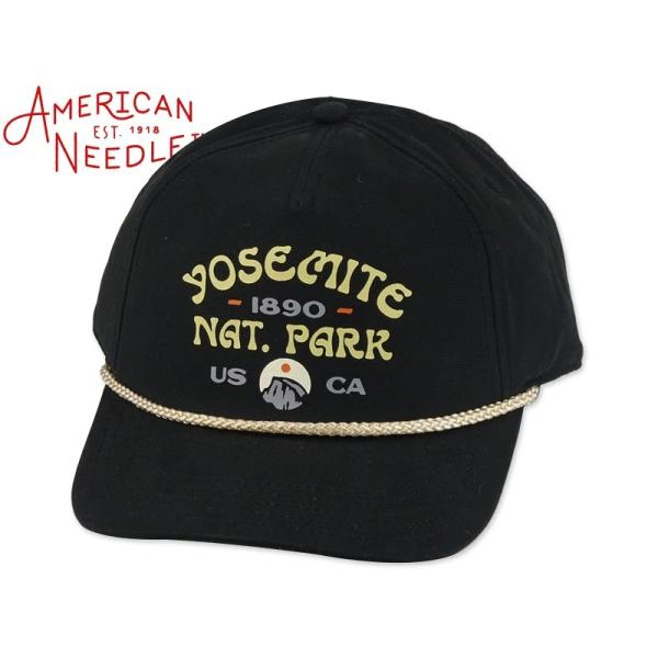 AMERICAN NEEDLE アメリカンニードル CANVAS CAPPY YOSEMITE PARK TRUCK BLACK ヨセミテ国立公園 キャップ ブラック 23148