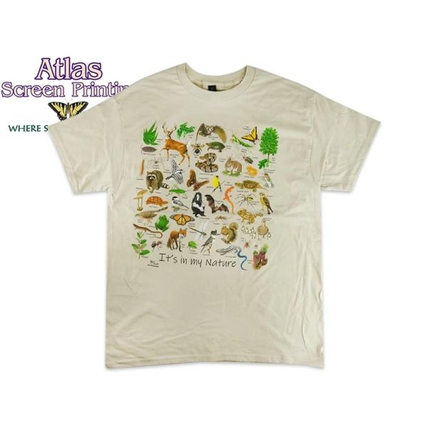 ATLAS SCREEN PRINTING アトラススクリーンプリンティング It's In My Nature WILD COTTON TEE SAND ツリー Tシャツ サンド 23164
