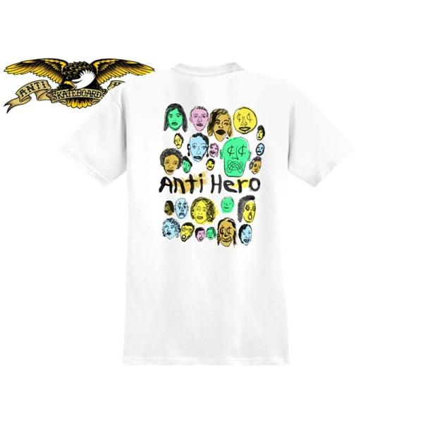 ANTIHERO アンタイヒーロー Expressions Bongo S/S TEE WHITE Tシャツ ホワイト 23167