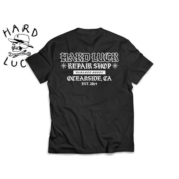 HARD LUCK ハードラック DAMAGED T-SHIRTS BLACK Ｔシャツ ブラック 23174