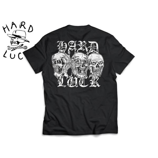 HARD LUCK ハードラック NO WITNESS T-SHIRTS BLACK カラーＴシャツ ブラック 23178