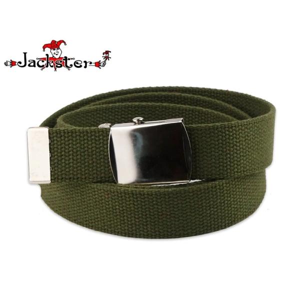 JACKSTER ジャックスター MILITARY WEB BELT OLIVE/SILVER ジャックスター ミリタリーグレード ウェブベルト オリーブ/シルバー 23187